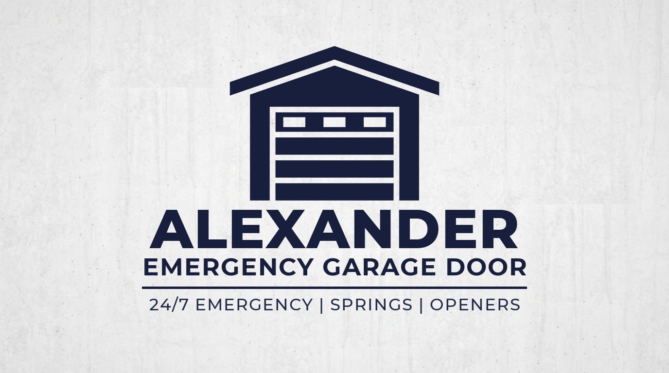 Alexander Emergency Garage Door Logo